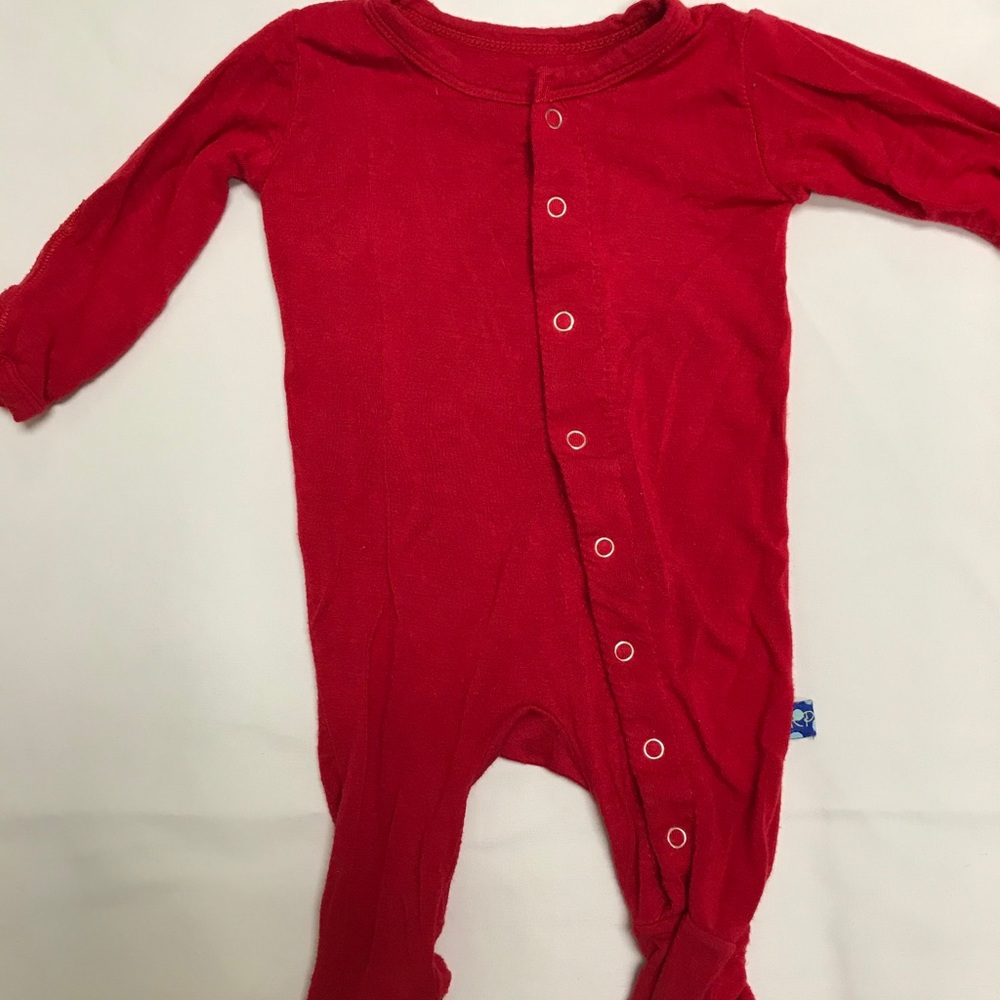 Kickee Pants Red footies